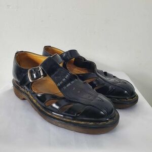 Vintage Dr. Martens Women’s Black Leather Closed Toed Style Sandal Size 37 EUR